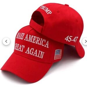 Red Make America Great Again Cap MAGA hat 45-47